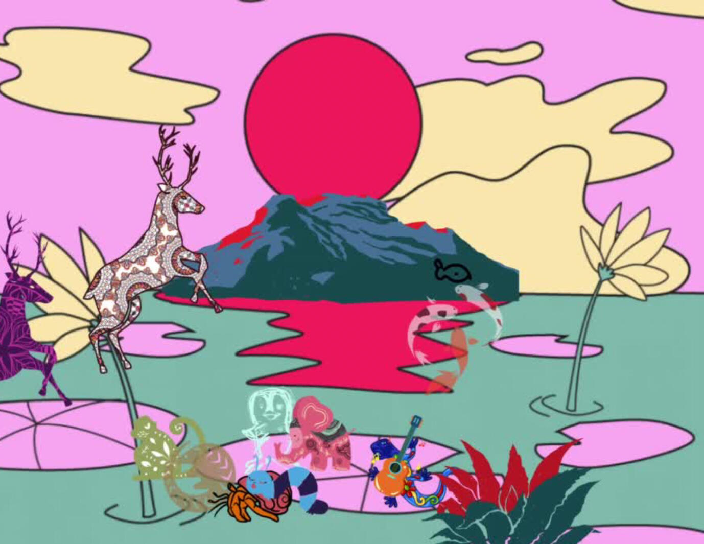 Dancing deer and whistling wood ducks…